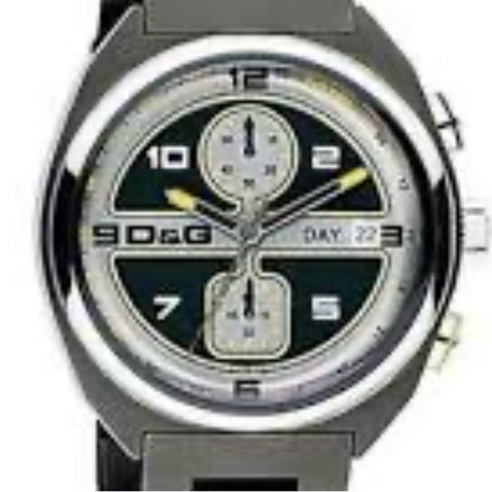 DOLCE & GABBANA D&G NEW MEN’S GUNMETAL SPORTS WATCH - Picture 3 of 12